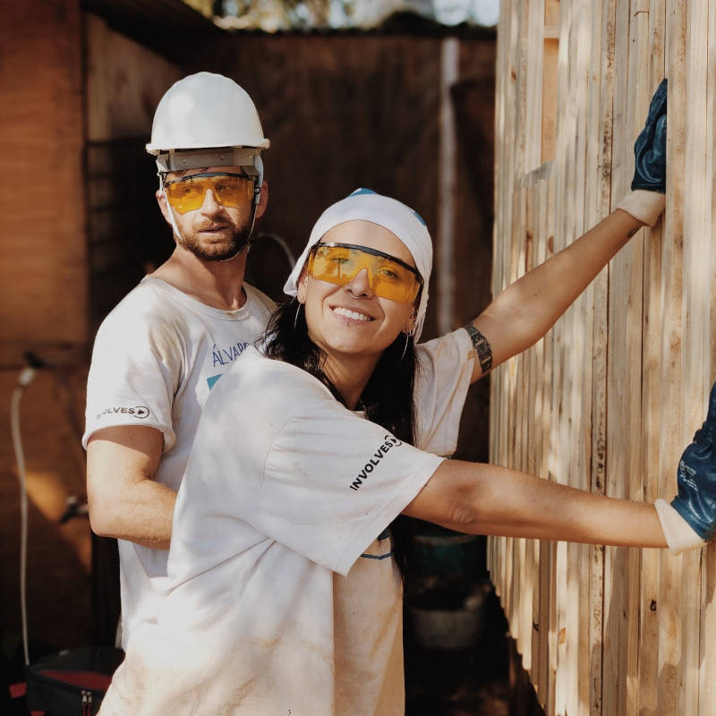 VOLUNTEERS CLOCKING IN/OUT ON SITE